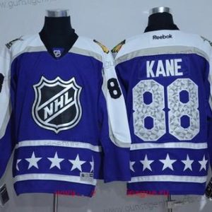 Herren Central Division Chicago Blackhawks #88 Patrick Kane Reebok 2017 NHL All-Star Strickerei Ice Hockey Trikots – Lila