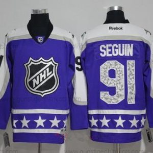 Herren Central Division Dallas Stars #91 Tyler Seguin Reebok 2017 NHL All-Star Strickerei Ice Hockey Trikots – Lila