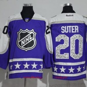 Herren Central Division Minnesota Wild #20 Ryan Suter Reebok 2017 NHL All-Star Strickerei Ice Hockey Trikots – Lila