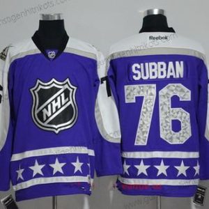 Herren Central Division Nashville Predators #76 P.K Subban Reebok 2017 NHL All-Star Strickerei Ice Hockey Trikots – Lila