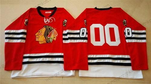 Herren Chicago Blackhawks #00 Clark Griswold 1960-61 Vintage Trikots – Rot