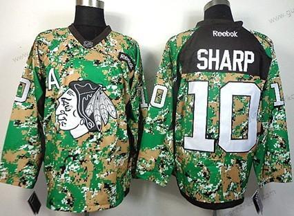 Herren Chicago Blackhawks #10 Patrick Sharp 2014 Trikots – Tarnfarbe