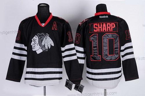 Herren Chicago Blackhawks #10 Patrick Sharp Ice Trikots – Schwarz