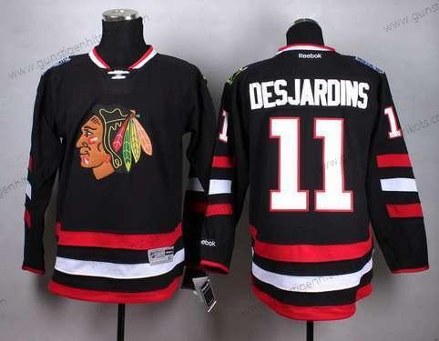 Herren Chicago Blackhawks #11 Andrew Desjardins 2014 Stadium Series Trikots – Schwarz