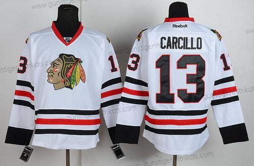 Herren Chicago Blackhawks #13 Daniel Carcillo Trikots – Weiß