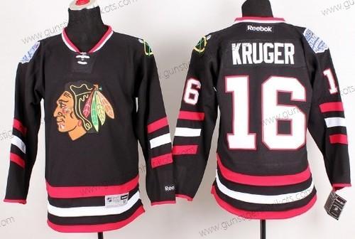 Herren Chicago Blackhawks #16 Marcus Kruger 2014 Stadium Series Trikots – Schwarz