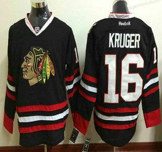 Herren Chicago Blackhawks #16 Marcus Kruger Authentisch Reebok Hockey Trikots – Schwarz