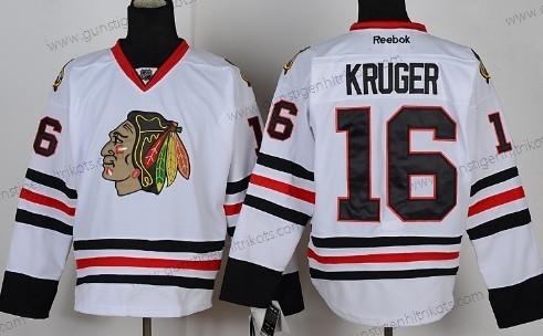 Herren Chicago Blackhawks #16 Marcus Kruger Trikots – Weiß