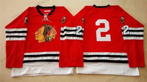 Herren Chicago Blackhawks #2 Duncan Keith 1960-61 Vintage Trikots – Rot