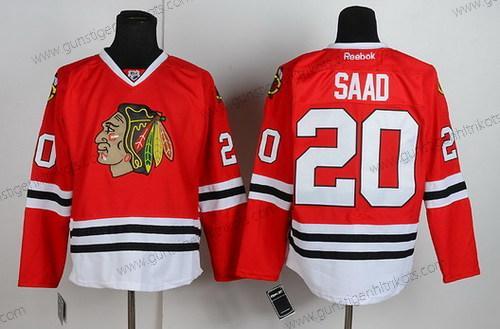 Herren Chicago Blackhawks #20 Brandon Saad Trikots – Rot