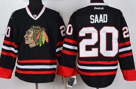 Herren Chicago Blackhawks #20 Brandon Saad Trikots – Schwarz