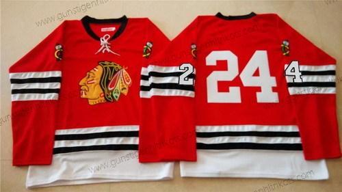 Herren Chicago Blackhawks #24 Martin Havlat 1960-61 Vintage Trikots – Rot