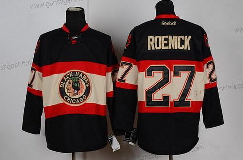 Herren Chicago Blackhawks #27 Jeremy Roenick Ausweichtrikot Trikots – Schwarz