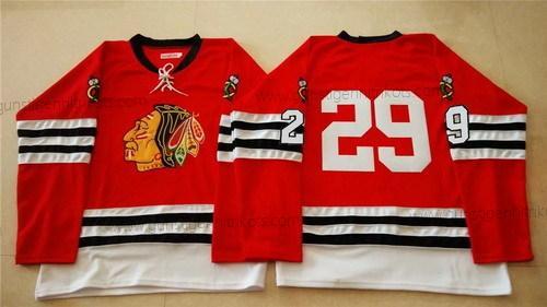 Herren Chicago Blackhawks #29 Bryan Bickell 1960-61 Vintage Trikots – Rot