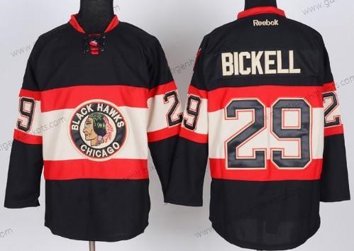 Herren Chicago Blackhawks #29 Bryan Bickell Ausweichtrikot Trikots – Schwarz