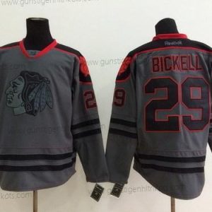 Herren Chicago Blackhawks #29 Bryan Bickell Charcoal Trikots – Grau