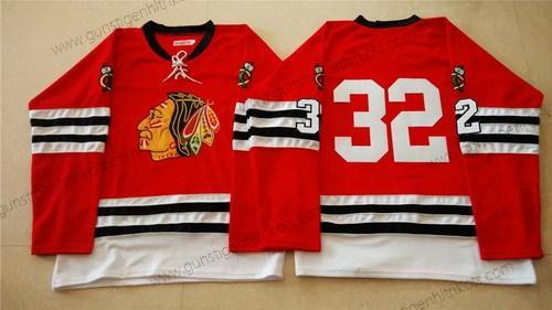 Herren Chicago Blackhawks #32 Michal Rozsival 1960-61 Vintage Trikots – Rot