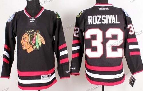 Herren Chicago Blackhawks #32 Michal Rozsival 2014 Stadium Series Trikots – Schwarz