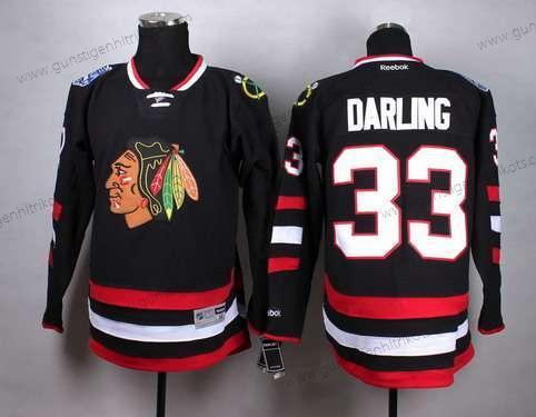 Herren Chicago Blackhawks #33 Scott Darling 2014 Stadium Series Trikots – Schwarz