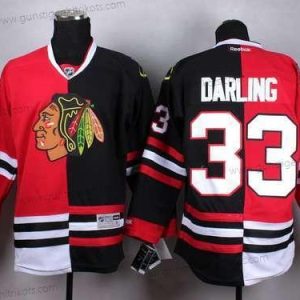 Herren Chicago Blackhawks #33 Scott Darling Two Tone Trikots – Rot Schwarz