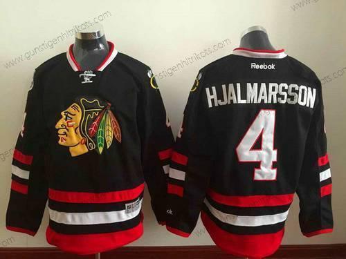 Herren Chicago Blackhawks #4 Niklas Hjalmarsson 2014 Stadium Series Trikots Version 2 – Schwarz