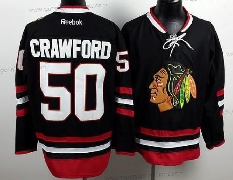 Herren Chicago Blackhawks #50 Corey Crawford 2014 Stadium Series Trikots – Schwarz