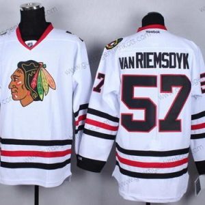 Herren Chicago Blackhawks #57 Trevor Van Riemsdyk 2014 Trikots – Weiß