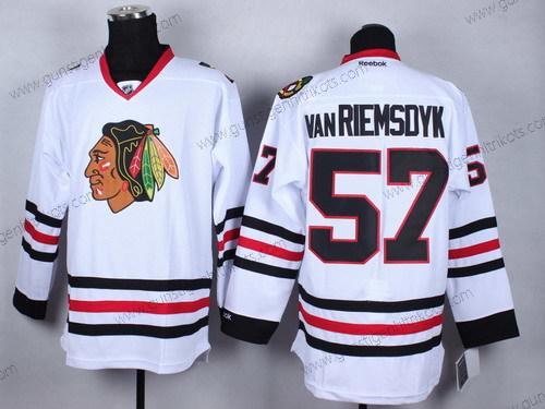 Herren Chicago Blackhawks #57 Trevor Van Riemsdyk 2014 Trikots – Weiß