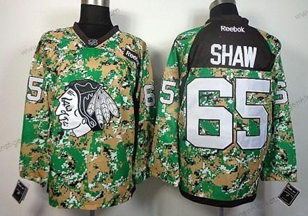 Herren Chicago Blackhawks #65 Andrew Shaw 2014 Trikots – Tarnfarbe