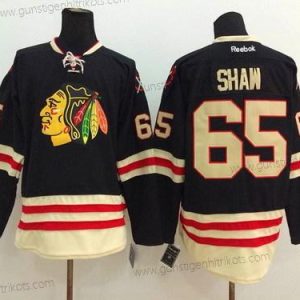 Herren Chicago Blackhawks #65 Andrew Shaw 2015 Winter Klassisch Trikots – Schwarz