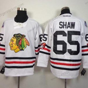 Herren Chicago Blackhawks #65 Andrew Shaw 2015 Winter Klassisch Trikots – Weiß