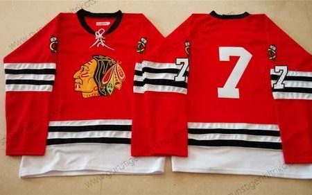 Herren Chicago Blackhawks #7 Brent Seabrook 1960-61 Vintage Trikots – Rot