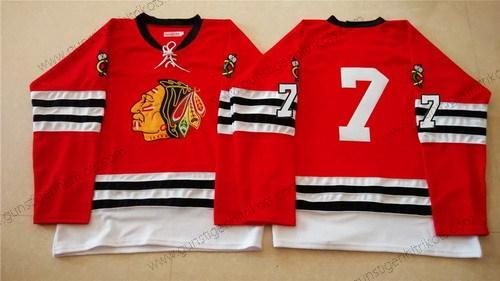 Herren Chicago Blackhawks #7 Brent Seabrook 1960-61 Vintage Trikots – Rot