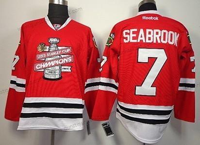 Herren Chicago Blackhawks #7 Brent Seabrook 2013 Champions Commemorate Trikots – Rot