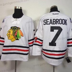 Herren Chicago Blackhawks #7 Brent Seabrook 2015 Winter Klassisch Trikots – Weiß