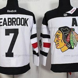 Herren Chicago Blackhawks #7 Brent Seabrook Reebok 2016 Stadium Series Premier Trikots – Weiß