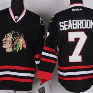 Herren Chicago Blackhawks #7 Brent Seabrook Trikots – Schwarz