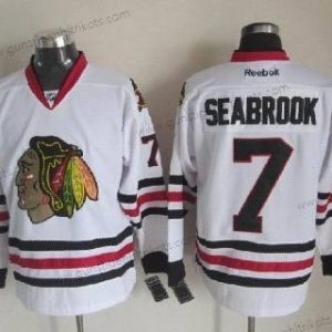 Herren Chicago Blackhawks #7 Brent Seabrook Trikots – Weiß