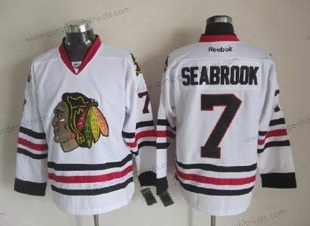 Herren Chicago Blackhawks #7 Brent Seabrook Trikots – Weiß