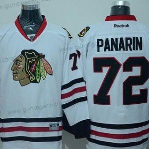 Herren Chicago Blackhawks #72 Artemi Panarin Road Premier Reebok Hockey Trikots – Weiß