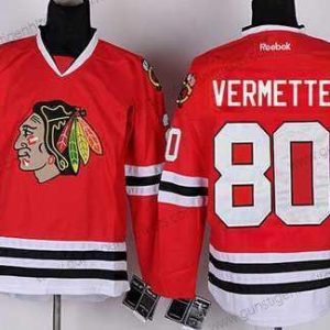 Herren Chicago Blackhawks #80 Antoine Vermette Trikots – Rot