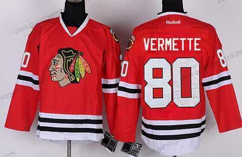 Herren Chicago Blackhawks #80 Antoine Vermette Trikots – Rot