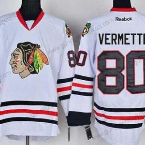 Herren Chicago Blackhawks #80 Antoine Vermette Trikots – Weiß