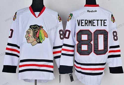 Herren Chicago Blackhawks #80 Antoine Vermette Trikots – Weiß