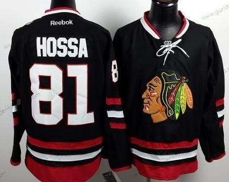 Herren Chicago Blackhawks #81 Marian Hossa 2014 Stadium Series Trikots – Schwarz