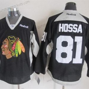 Herren Chicago Blackhawks #81 Marian Hossa 2014 Training Trikots – Schwarz