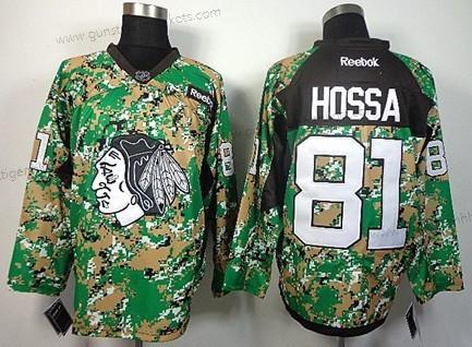 Herren Chicago Blackhawks #81 Marian Hossa 2014 Trikots – Tarnfarbe