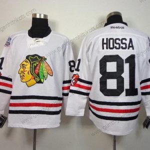 Herren Chicago Blackhawks #81 Marian Hossa 2015 Winter Klassisch Trikots – Weiß