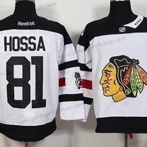 Herren Chicago Blackhawks #81 Marian Hossa Reebok 2016 Stadium Series Premier Trikots – Weiß