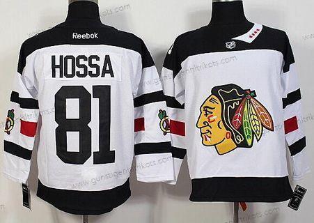 Herren Chicago Blackhawks #81 Marian Hossa Reebok 2016 Stadium Series Premier Trikots – Weiß